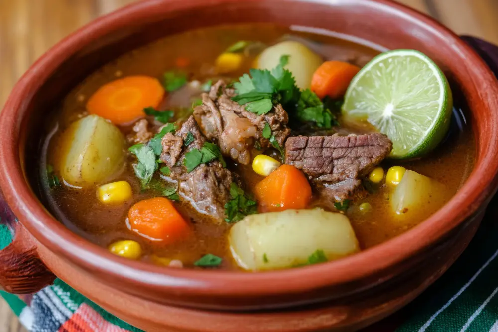 Receta de Caldo de res con verduras